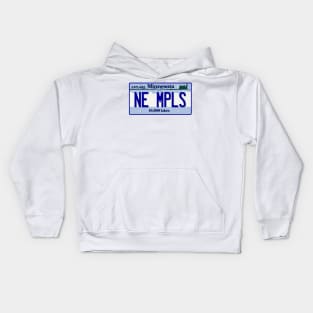 NE MPLS License Plate Kids Hoodie